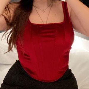 Red Velvet Corset